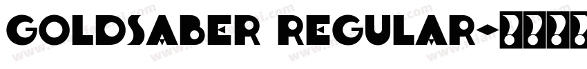 Goldsaber Regular字体转换